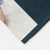 男の赤ちゃん初年度写真コラージュキープ酒海軍 フリースブランケット (角)