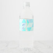 男の赤ちゃん初誕生日 |ボトル入り水ラベル ペットボトルラベル (裏面)