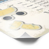 男の赤ちゃん到着スクラップブックタイトルページ フォトプリント (角)