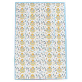 男の赤ちゃん到着ストークエンジェル発表 ミディアムペーパーバッグ (正面)