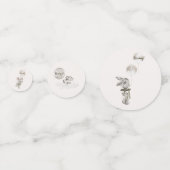 男の赤ちゃん動物と風船シャワー コンフェッティ (正面)