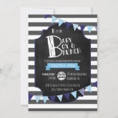 男の赤ちゃん及びブランチのベビーシャワーの招待状 招待状 (正面)