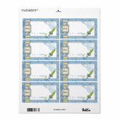 男の赤ちゃん名タグ ラベル (フルシート)