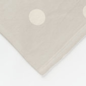 男の赤ちゃん名テディベアベージュタンブラウン子供部屋 フリースブランケット (角)