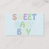 男の赤ちゃん名刺 名刺 (裏面)