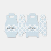 男の赤ちゃん名前をカスタムするブルー《キリスト教》洗礼式や命名式ありがとう フェイバーボックス (折り畳みなし)