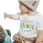 男の赤ちゃん名恐竜かわいい ベビーTシャツ