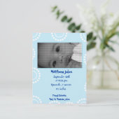 男の赤ちゃん告知フォトカード 案内ポストカード