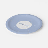 男の赤ちゃん命名式ヘブライ語ユダヤ人 ペーパープレート (アングル)