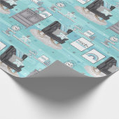 男の赤ちゃん子供部屋 ラッピングペーパー (角)