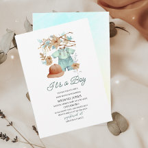 男の赤ちゃん布の水の色ベビーシャワー