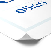 男の赤ちゃん恐竜パーソナライズされたの誕生の発表 ポスター (角)