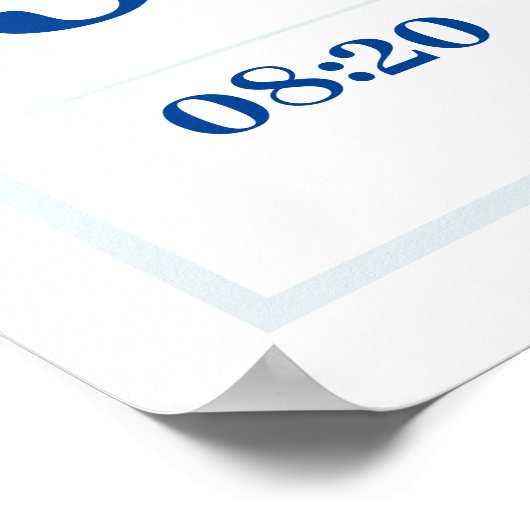 男の赤ちゃん恐竜パーソナライズされたの誕生の発表 ポスター (角)