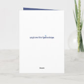 男の赤ちゃん愛と愛あなたの小さな男の海軍 カード (裏面)