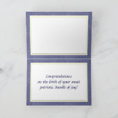 男の赤ちゃん愛国祝賀カード カード (内部)