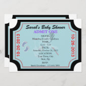 男の赤ちゃん招待状を認カスタマイズめる 招待状 (正面/裏面)