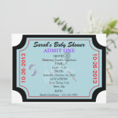 男の赤ちゃん招待状を認カスタマイズめる 招待状 (スタンド正面)