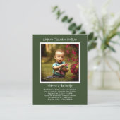 男の赤ちゃん採用パーティーフォト招待状テンプレート 招待状 (スタンド正面)