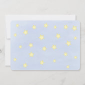 男の赤ちゃん数々の写真テンプレートブルースターズ (裏面)