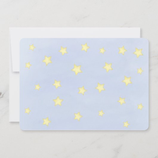 男の赤ちゃん数々の写真テンプレートブルースターズ (裏面)