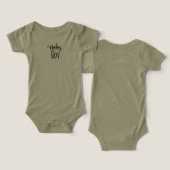 男の赤ちゃん文字Tee – 愛らしい、タイムレスな雰囲気! (デザイン正面&裏面)
