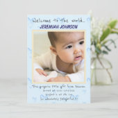 男の赤ちゃん新規到着 案内状 (スタンド正面)