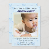 男の赤ちゃん新規到着 案内状 (正面/裏面)