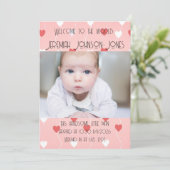 男の赤ちゃん新規到着 案内状 (スタンド正面)