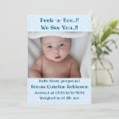 男の赤ちゃん新規到着 案内状 (スタンド正面)