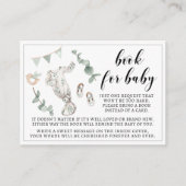 男の赤ちゃん服boho赤ちゃんシャワーエンクロージャカード エンクロージャーカード (正面)