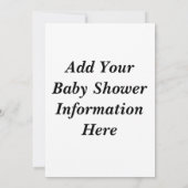 男の赤ちゃん機器シンボルベビーシャワー招待状 招待状 (裏面)