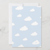 男の赤ちゃん温風船シャワー招待状 招待状 (裏面)