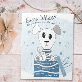 男の赤ちゃん犬の妊娠の発表(青) ジグソーパズル