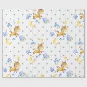 男の赤ちゃん玩具パターンベビーシャワーギフト子供部屋 ラッピングペーパー (フラット)