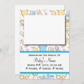 男の赤ちゃん玩具 案内状 (正面/裏面)