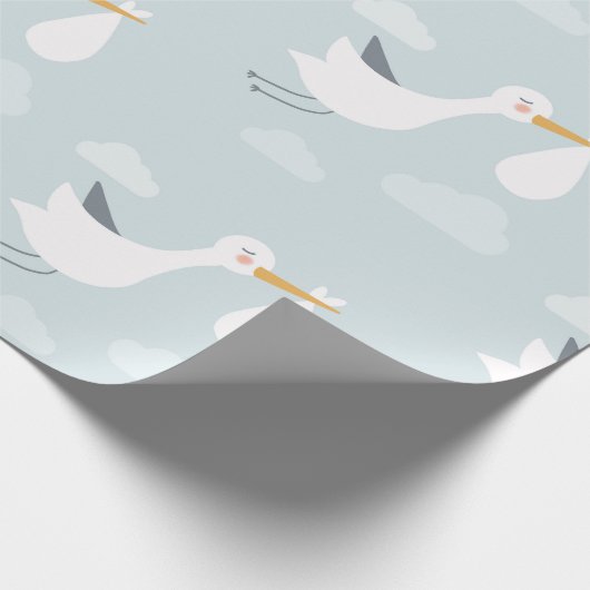 男の赤ちゃん生まれたばかりのシャワーサールックバンドルの喜び ラッピングペーパー (角)