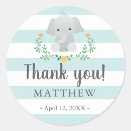 男の赤ちゃん用ベビーシャワーお気に入り ラウンドシール