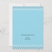 男の赤ちゃん用ベビーシャワー招待状 招待状 (裏面)