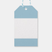 男の赤ちゃん発表の贈り物モノグラムの ギフトタグ (裏面)