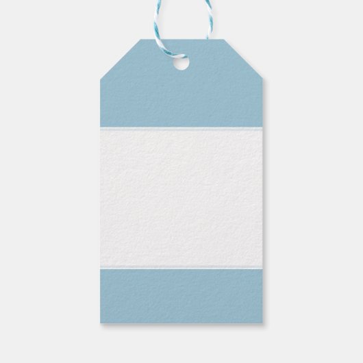 男の赤ちゃん発表の贈り物モノグラムの ギフトタグ (裏面)