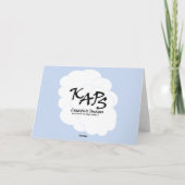 男の赤ちゃん祝い カード (裏面)