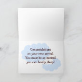 男の赤ちゃん祝い カード (内部)