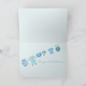 男の赤ちゃん祝い カード (内部)