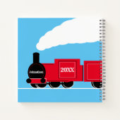 男の赤ちゃん空白の列車誌 ノートブック (裏面)