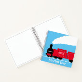 男の赤ちゃん空白の列車誌 ノートブック (内部)