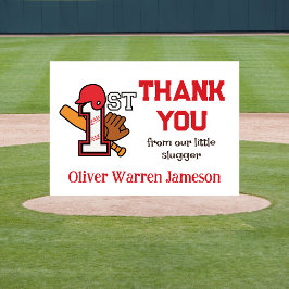 男の赤ちゃん第1期バースデーベースボールスラッガー サンキューカード