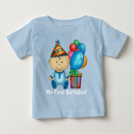 男の赤ちゃん第1誕生日Tシャツ ベビーTシャツ