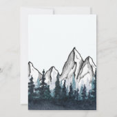 男の赤ちゃん素朴アドベンチャーテーマ 招待状 (裏面)