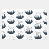 男の赤ちゃん素朴アドベンチャー ラッピングペーパーシート (正面)