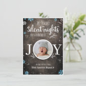 男の赤ちゃん素朴クリスマス シーズンカード (スタンド正面)